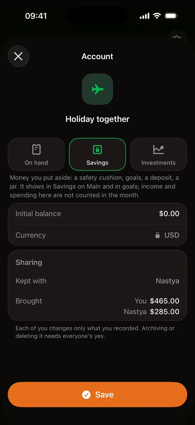 Money together